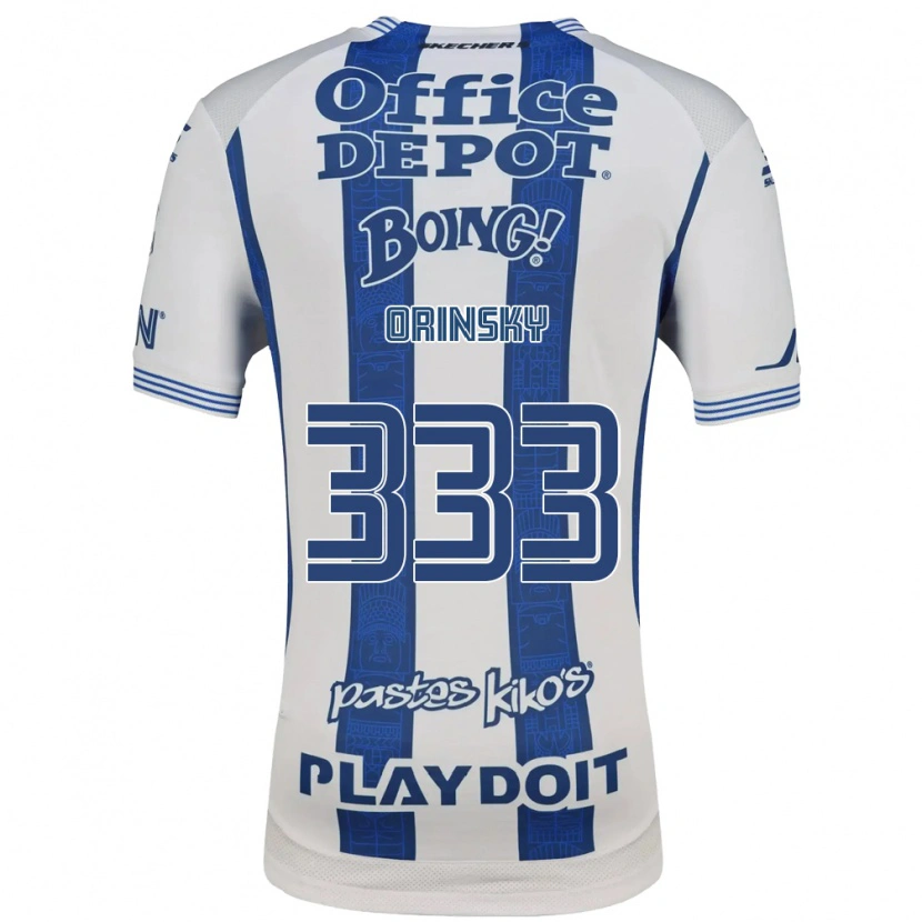 Danxen Kinderen Edson Orinsky #333 Wit Marineblauw Thuisshirt Thuistenue 2026/27 T-Shirt België