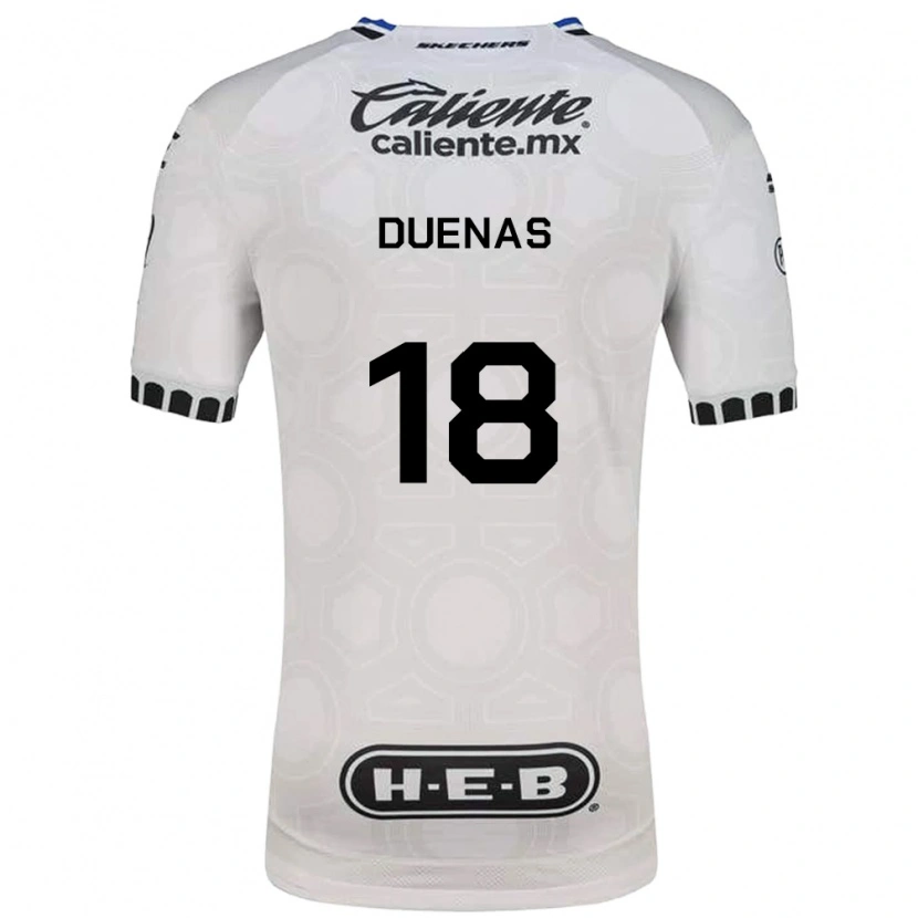 Danxen Kinderen Érik Dueñas #18 Wit Zwart Blauw Thuisshirt Thuistenue 2026/27 T-Shirt België