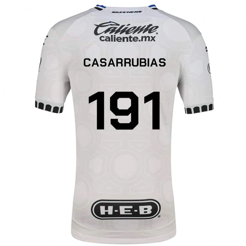 Danxen Kinderen Aaron Casarrubias #191 Wit Zwart Blauw Thuisshirt Thuistenue 2026/27 T-Shirt België