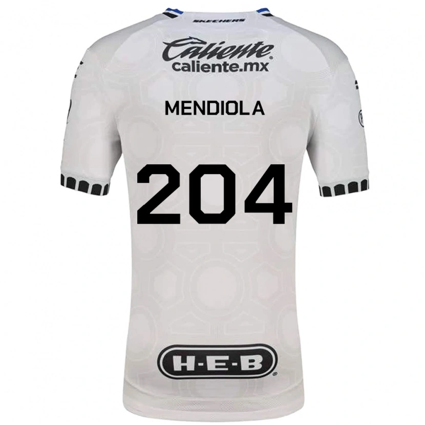 Danxen Kinderen Carlos Mendiola #204 Wit Zwart Blauw Thuisshirt Thuistenue 2026/27 T-Shirt België