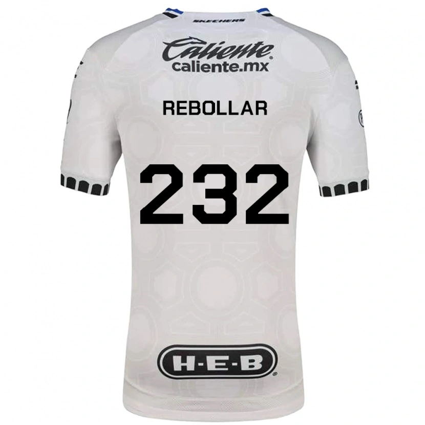 Danxen Kinderen Jonathan Rebollar #232 Wit Zwart Blauw Thuisshirt Thuistenue 2026/27 T-Shirt België