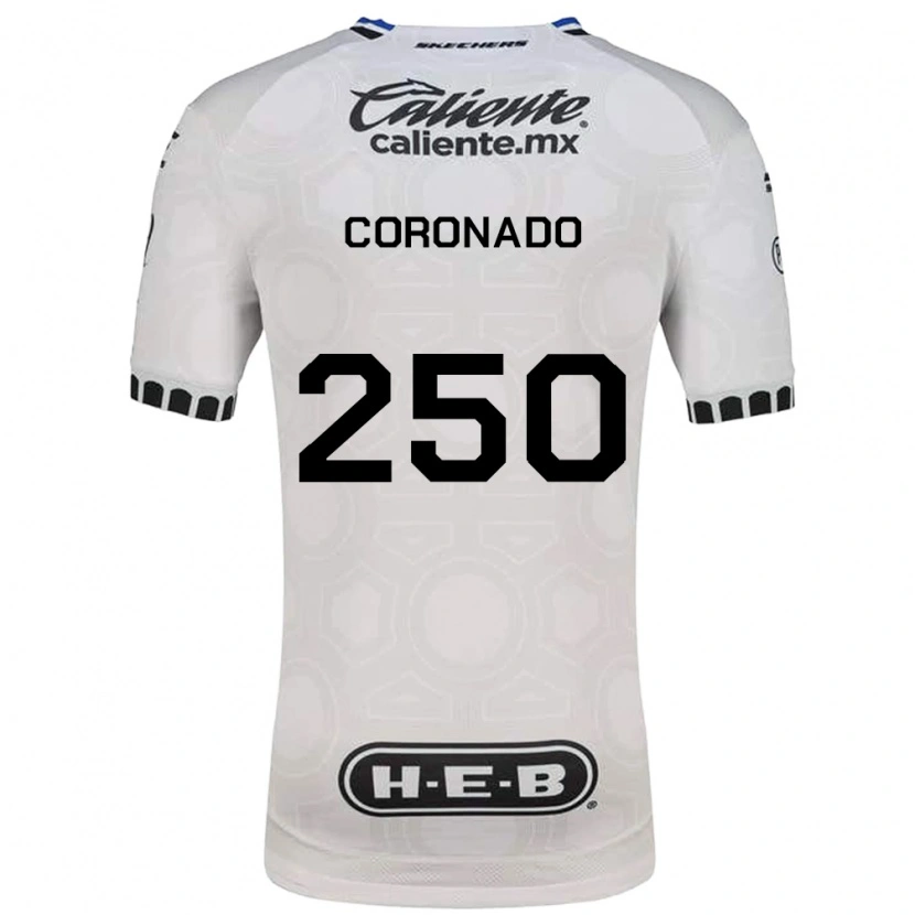 Danxen Kinderen Maximiliano Coronado #250 Wit Zwart Blauw Thuisshirt Thuistenue 2026/27 T-Shirt België
