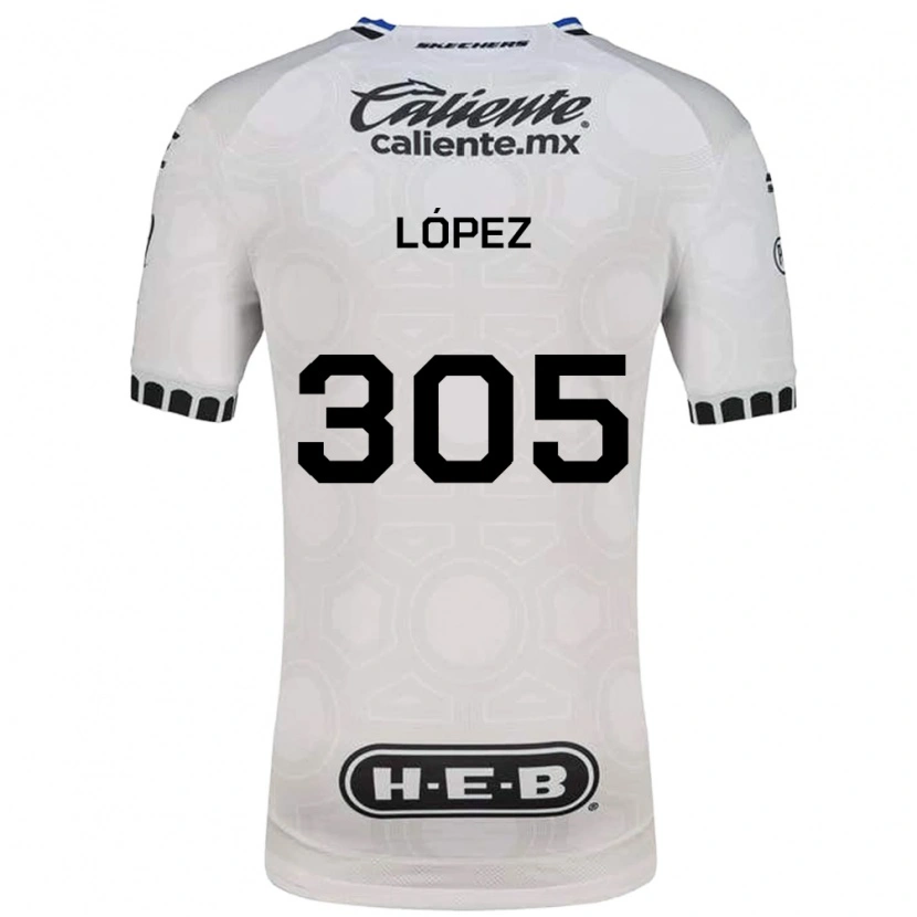 Danxen Kinderen Noé López #305 Wit Zwart Blauw Thuisshirt Thuistenue 2026/27 T-Shirt België