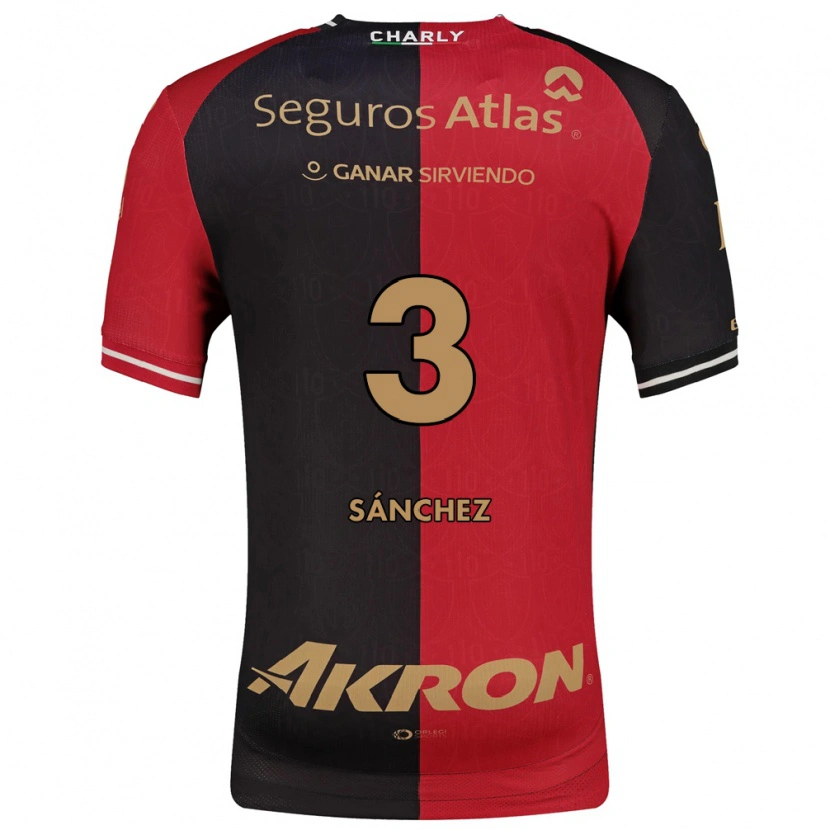 Danxen Kinderen Jorge Sánchez #3 Rood Zwart Bruin Thuisshirt Thuistenue 2026/27 T-Shirt België