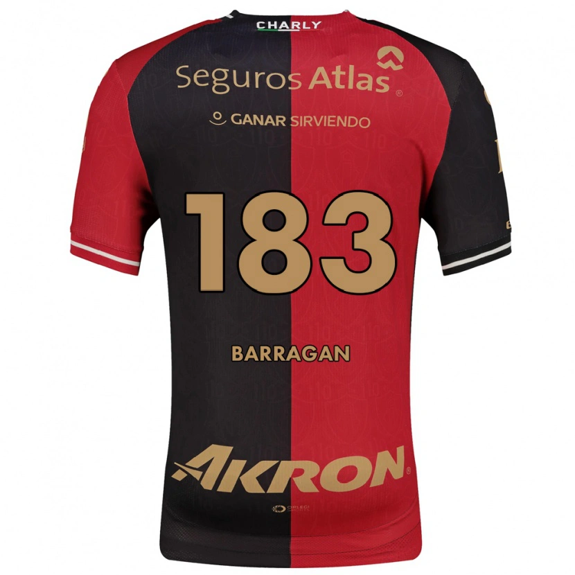 Danxen Kinderen Roberto Barragán #183 Rood Zwart Bruin Thuisshirt Thuistenue 2026/27 T-Shirt België