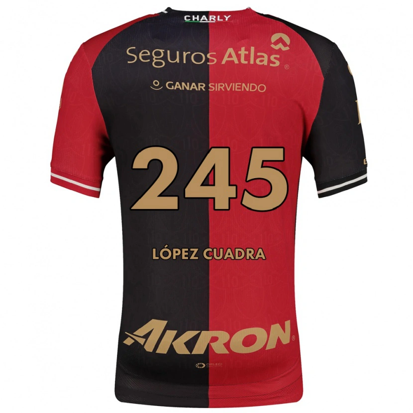 Danxen Kinderen Roberto López Cuadra #245 Rood Zwart Bruin Thuisshirt Thuistenue 2026/27 T-Shirt België