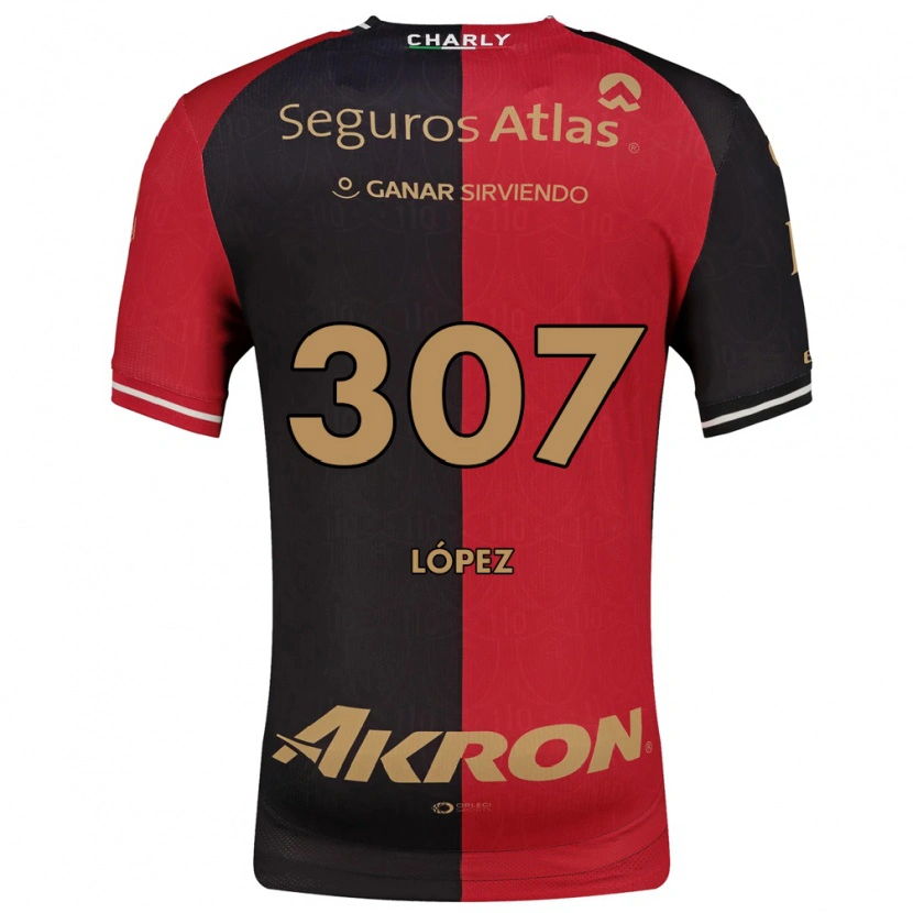 Danxen Kinderen Said López #307 Rood Zwart Bruin Thuisshirt Thuistenue 2026/27 T-Shirt België