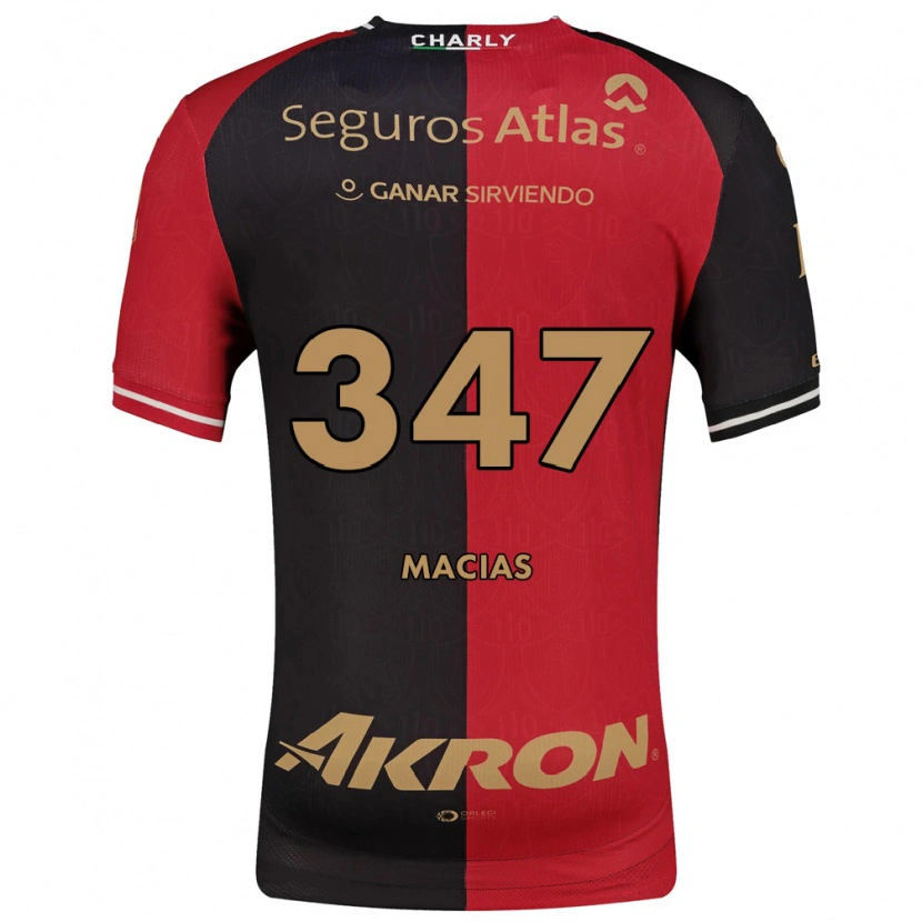 Danxen Kinderen Ángel Macías #347 Rood Zwart Bruin Thuisshirt Thuistenue 2026/27 T-Shirt België