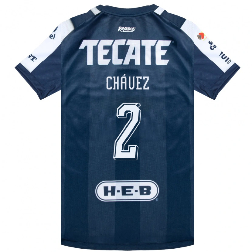 Danxen Kinderen Ricardo Chávez #2 Inktblauw Wit Rood Thuisshirt Thuistenue 2026/27 T-Shirt België