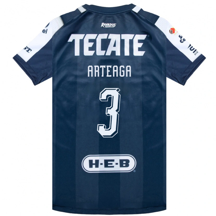 Danxen Kinderen Gerardo Arteaga #3 Inktblauw Wit Rood Thuisshirt Thuistenue 2026/27 T-Shirt België