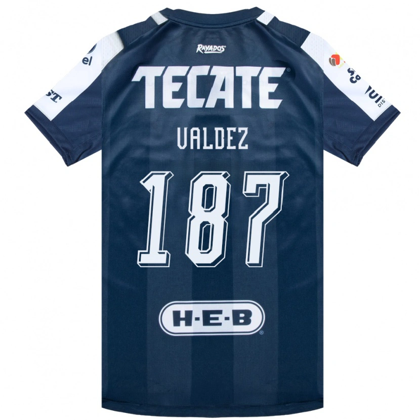Danxen Kinderen Érick Valdez #187 Inktblauw Wit Rood Thuisshirt Thuistenue 2026/27 T-Shirt België