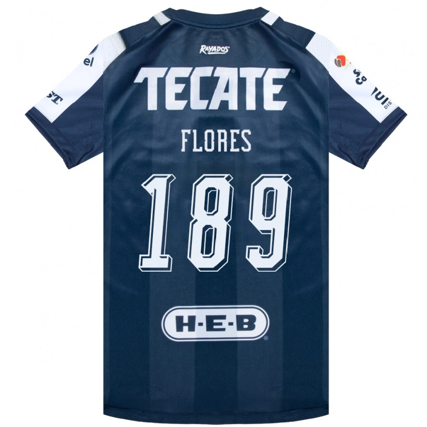 Danxen Kinderen Yael Flores #189 Inktblauw Wit Rood Thuisshirt Thuistenue 2026/27 T-Shirt België
