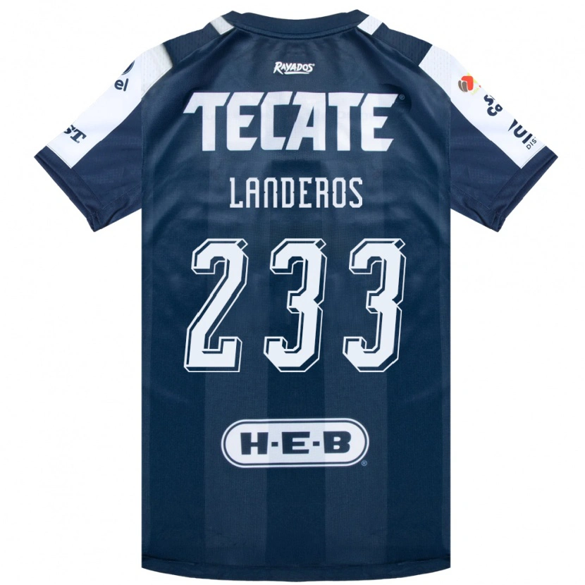 Danxen Kinderen Jorge Landeros #233 Inktblauw Wit Rood Thuisshirt Thuistenue 2026/27 T-Shirt België