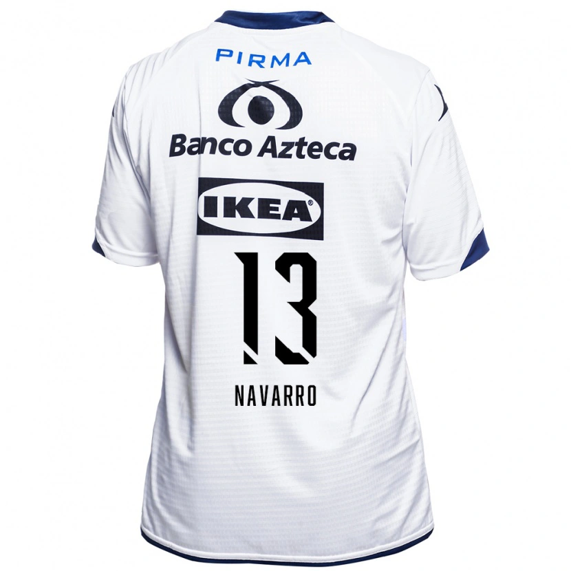 Danxen Kinderen Eduardo Navarro #13 Wit Zwart Blauw Thuisshirt Thuistenue 2026/27 T-Shirt België