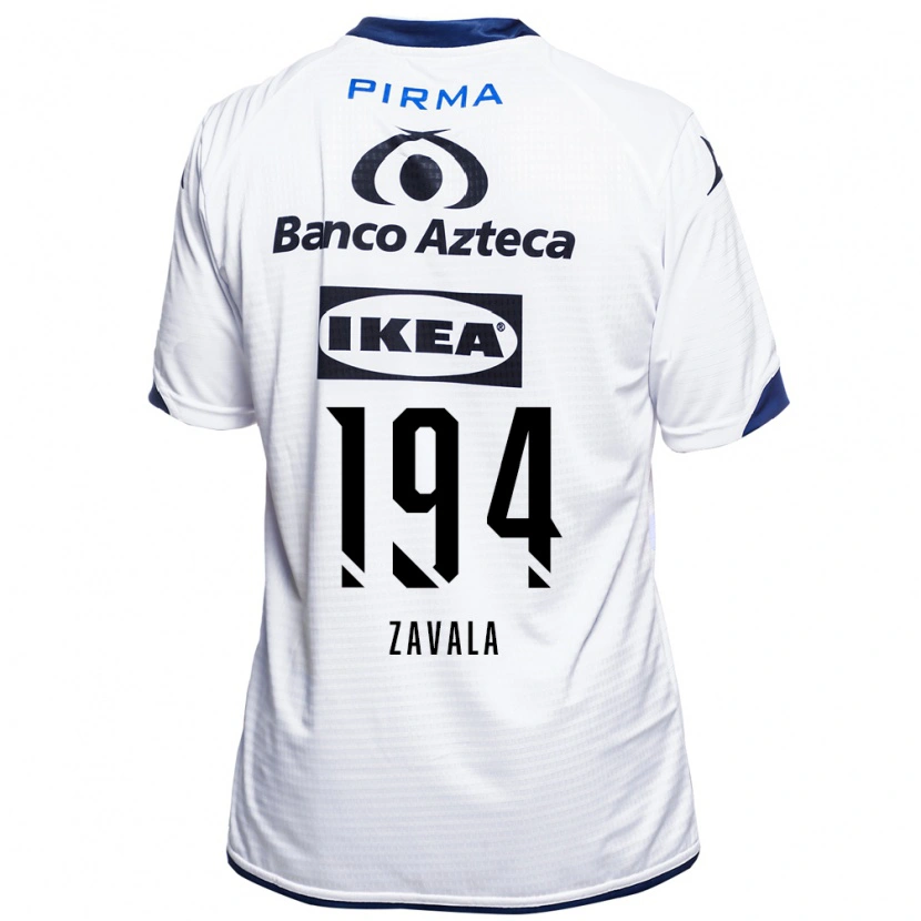 Danxen Kinderen Arath Zavala #194 Wit Zwart Blauw Thuisshirt Thuistenue 2026/27 T-Shirt België