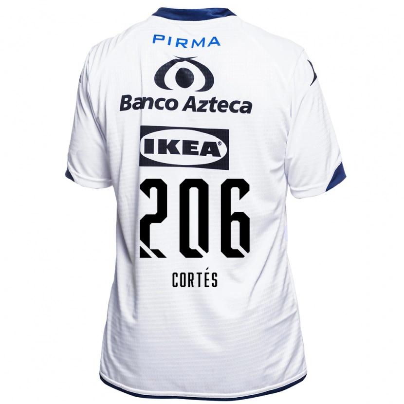 Danxen Kinderen Jafet Cortés #206 Wit Zwart Blauw Thuisshirt Thuistenue 2026/27 T-Shirt België