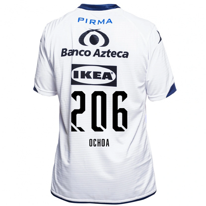 Danxen Kinderen Barúc Ochoa #206 Wit Zwart Blauw Thuisshirt Thuistenue 2026/27 T-Shirt België