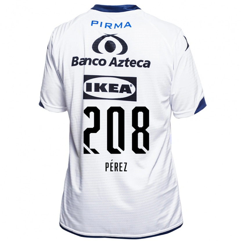 Danxen Kinderen Osvaldo Pérez #208 Wit Zwart Blauw Thuisshirt Thuistenue 2026/27 T-Shirt België