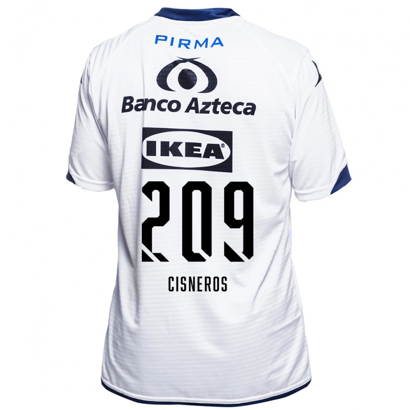 Danxen Kinderen Elisvan Cisneros #209 Wit Zwart Blauw Thuisshirt Thuistenue 2026/27 T-Shirt België