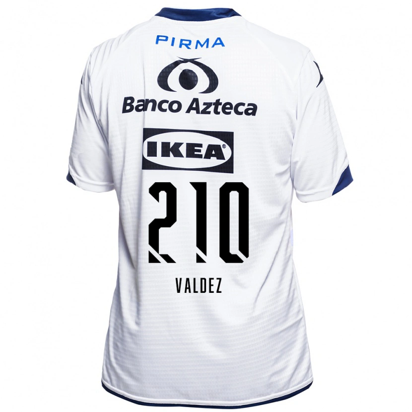 Danxen Kinderen Jesús Valdez #210 Wit Zwart Blauw Thuisshirt Thuistenue 2026/27 T-Shirt België