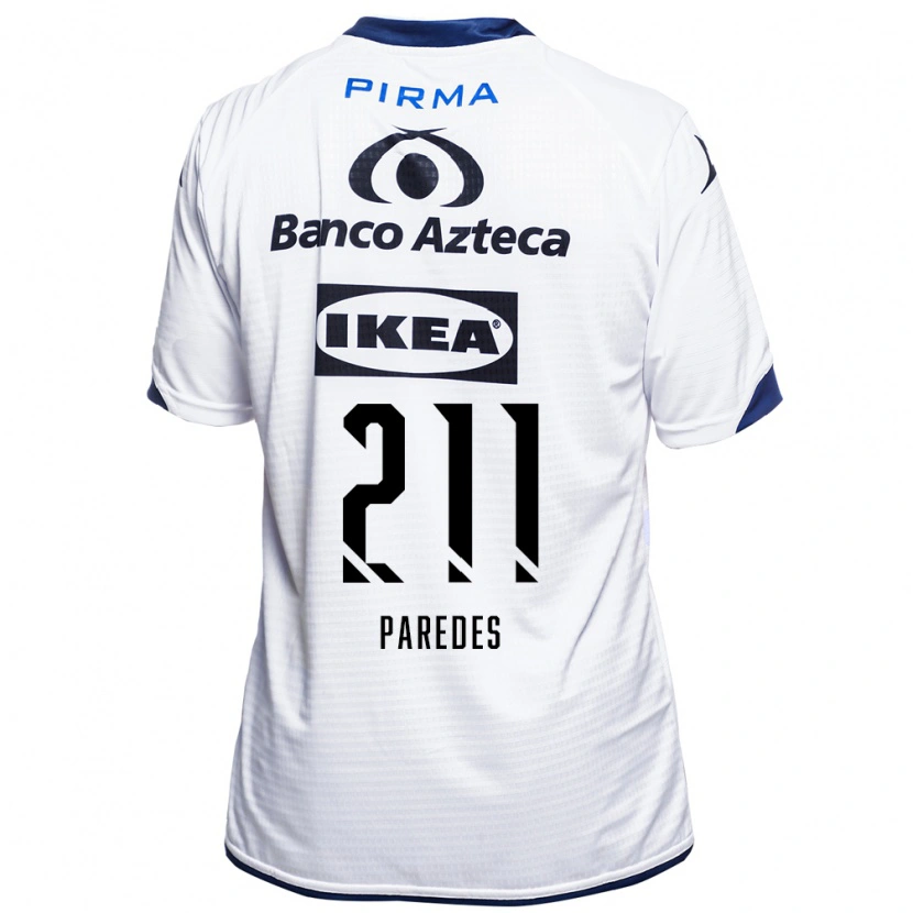 Danxen Kinderen Iker Paredes #211 Wit Zwart Blauw Thuisshirt Thuistenue 2026/27 T-Shirt België