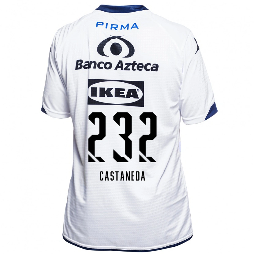 Danxen Kinderen Ángel Castañeda #232 Wit Zwart Blauw Thuisshirt Thuistenue 2026/27 T-Shirt België