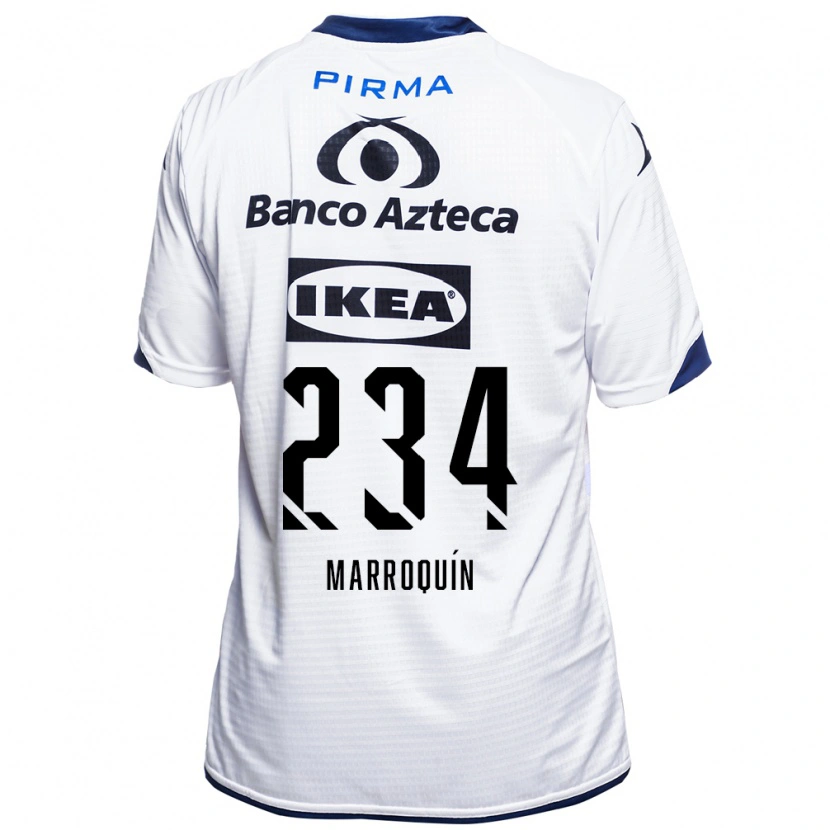 Danxen Kinderen Luis Marroquín #234 Wit Zwart Blauw Thuisshirt Thuistenue 2026/27 T-Shirt België