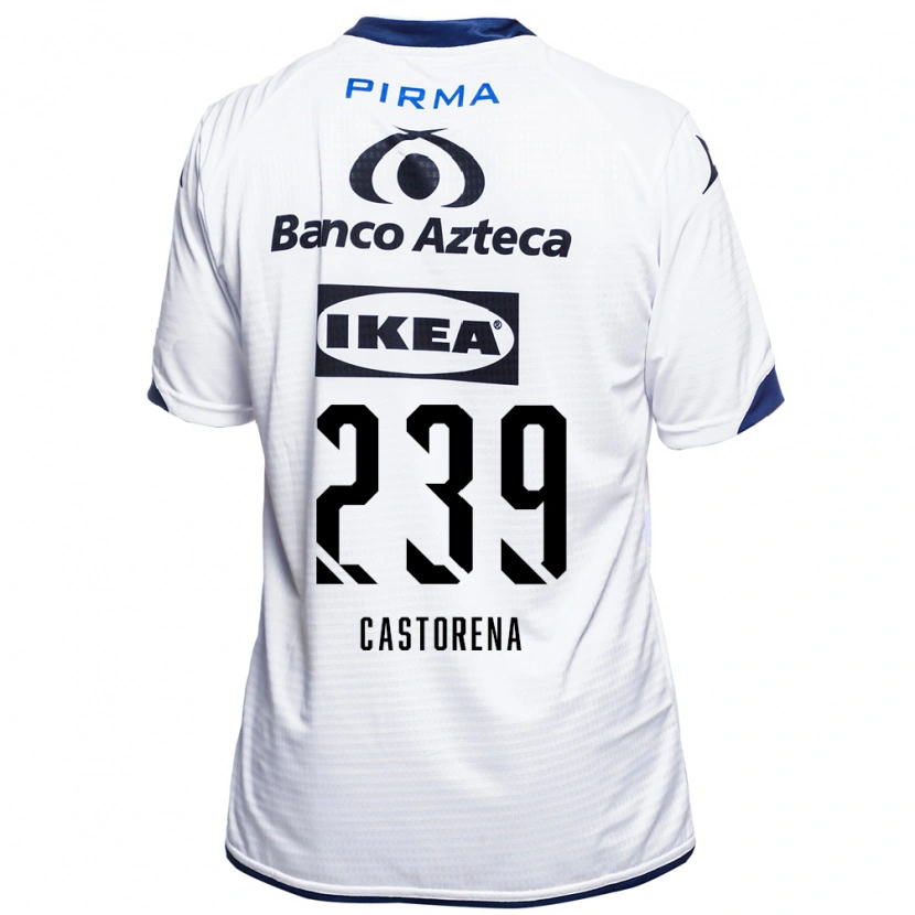 Danxen Kinderen Ernesto Castorena #239 Wit Zwart Blauw Thuisshirt Thuistenue 2026/27 T-Shirt België