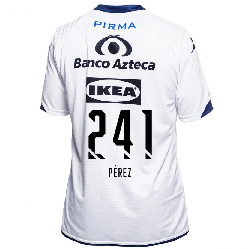 Danxen Kinderen Eduardo Pérez #241 Wit Zwart Blauw Thuisshirt Thuistenue 2026/27 T-Shirt België