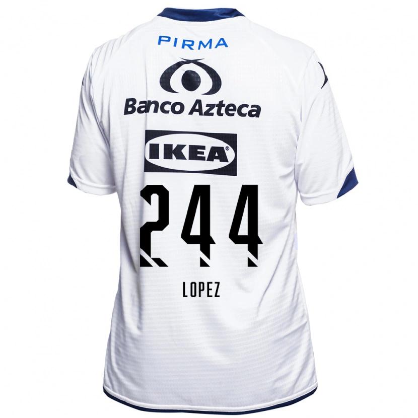 Danxen Kinderen Daniel López #244 Wit Zwart Blauw Thuisshirt Thuistenue 2026/27 T-Shirt België