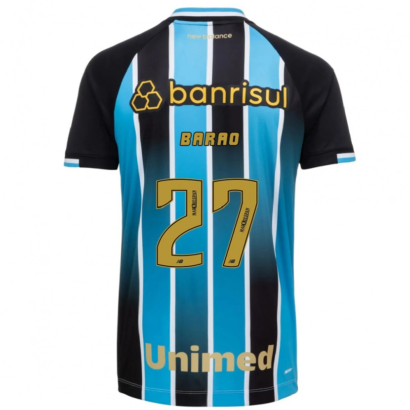 Danxen Kinderen Dani Barão #27 Blauw Bruin Zwart Thuisshirt Thuistenue 2026/27 T-Shirt België