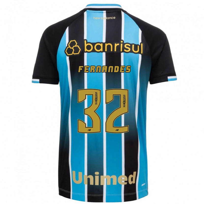 Danxen Kinderen Nathan Fernandes #32 Blauw Bruin Zwart Thuisshirt Thuistenue 2026/27 T-Shirt België