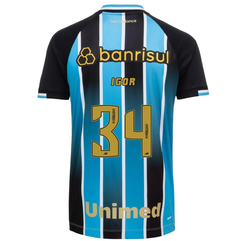 Danxen Kinderen Igor #34 Blauw Bruin Zwart Thuisshirt Thuistenue 2026/27 T-Shirt België