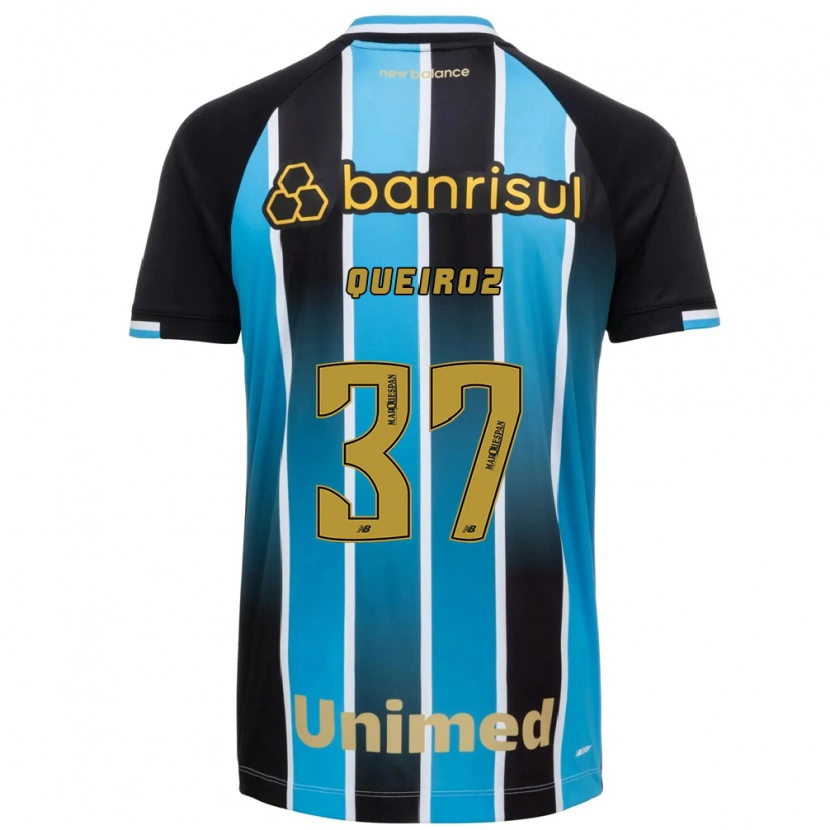 Danxen Kinderen Du Queiroz #37 Blauw Bruin Zwart Thuisshirt Thuistenue 2026/27 T-Shirt België