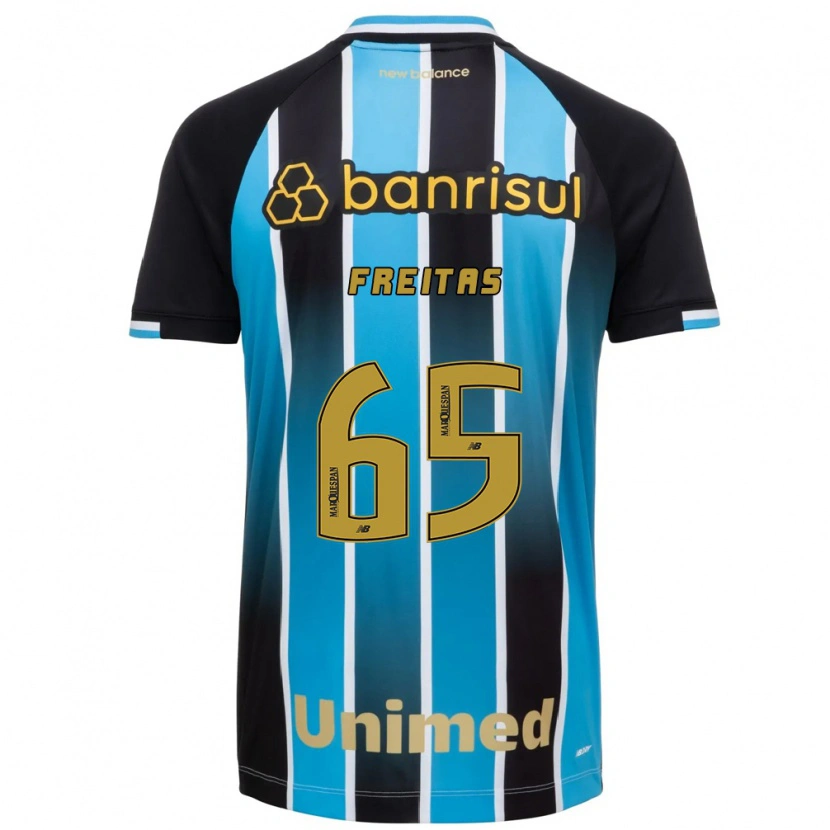 Danxen Kinderen Riquelme Freitas Dos Santos #65 Blauw Bruin Zwart Thuisshirt Thuistenue 2026/27 T-Shirt België