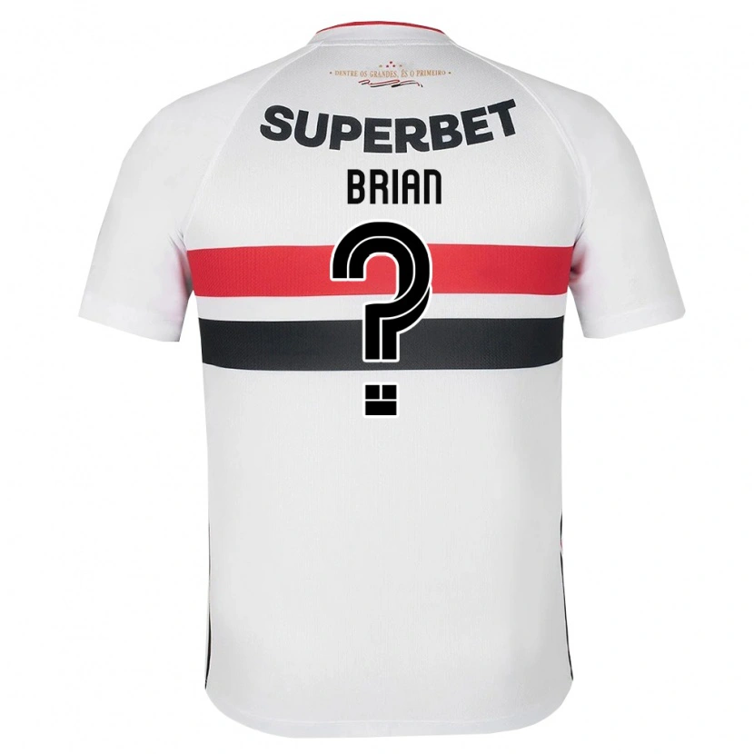 Danxen Kinderen Brian #0 Wit Rood Zwart Thuisshirt Thuistenue 2026/27 T-Shirt België