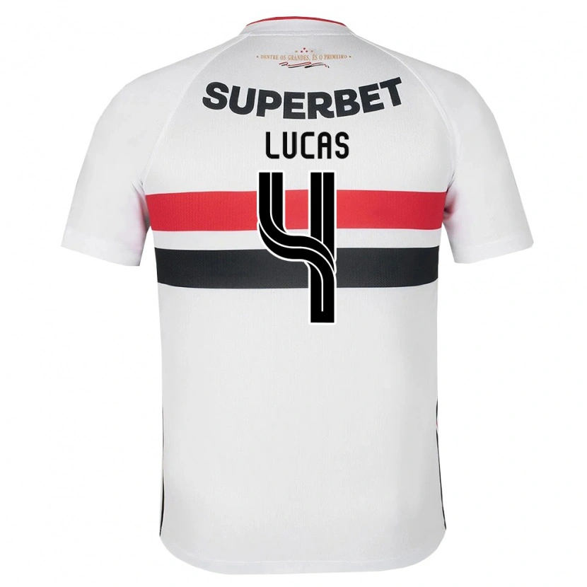 Danxen Kinderen Lysander Lucas #4 Wit Rood Zwart Thuisshirt Thuistenue 2026/27 T-Shirt België