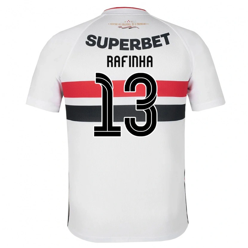 Danxen Kinderen Rafinha #13 Wit Rood Zwart Thuisshirt Thuistenue 2026/27 T-Shirt België