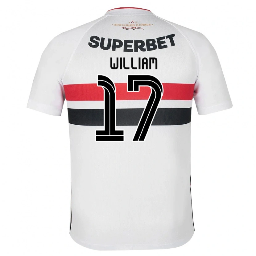 Danxen Kinderen William #17 Wit Rood Zwart Thuisshirt Thuistenue 2026/27 T-Shirt België