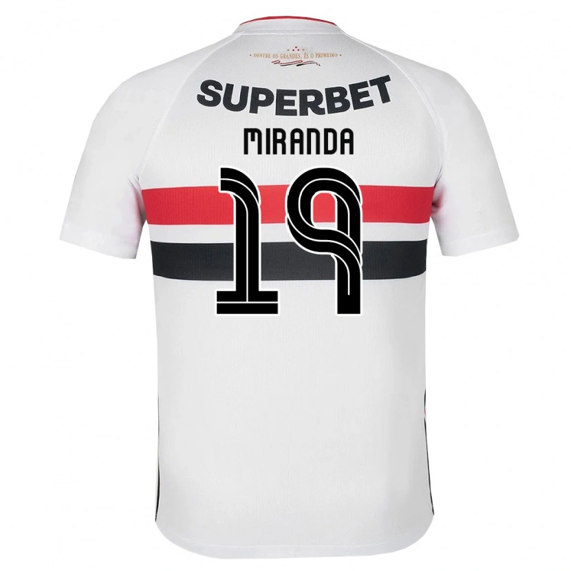 Danxen Kinderen Gustavo Miranda #19 Wit Rood Zwart Thuisshirt Thuistenue 2026/27 T-Shirt België