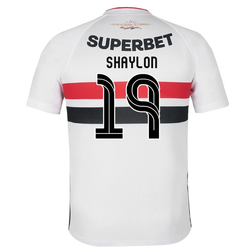 Danxen Kinderen Shaylon #19 Wit Rood Zwart Thuisshirt Thuistenue 2026/27 T-Shirt België