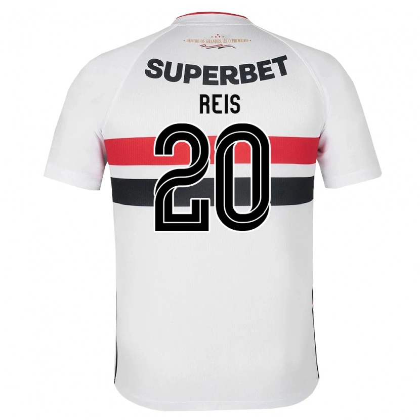 Danxen Kinderen Guilherme Reis #20 Wit Rood Zwart Thuisshirt Thuistenue 2026/27 T-Shirt België