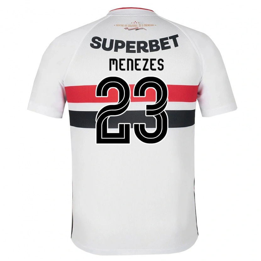 Danxen Kinderen Bia Menezes #23 Wit Rood Zwart Thuisshirt Thuistenue 2026/27 T-Shirt België