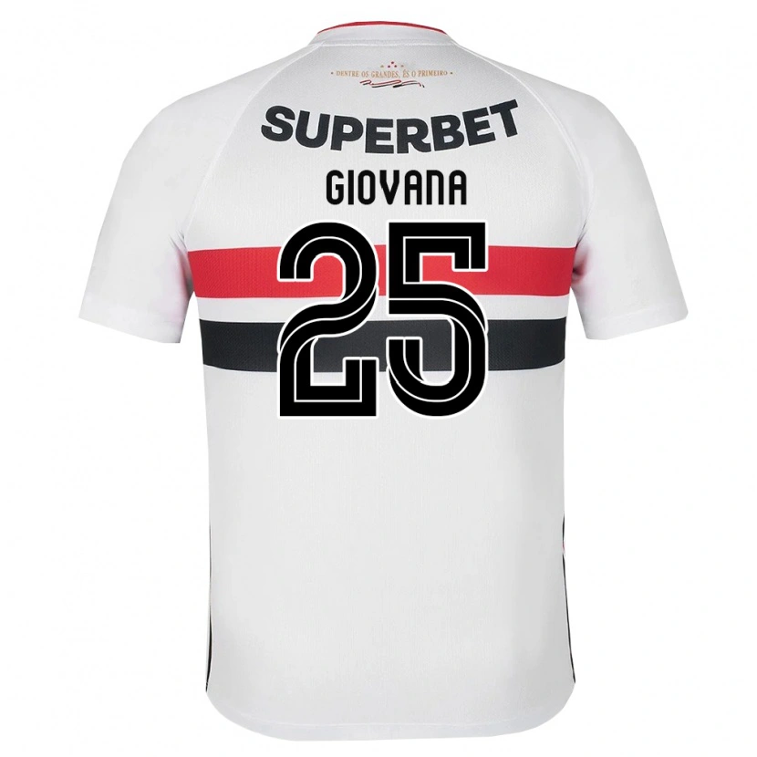 Danxen Kinderen Giovana #25 Wit Rood Zwart Thuisshirt Thuistenue 2026/27 T-Shirt België