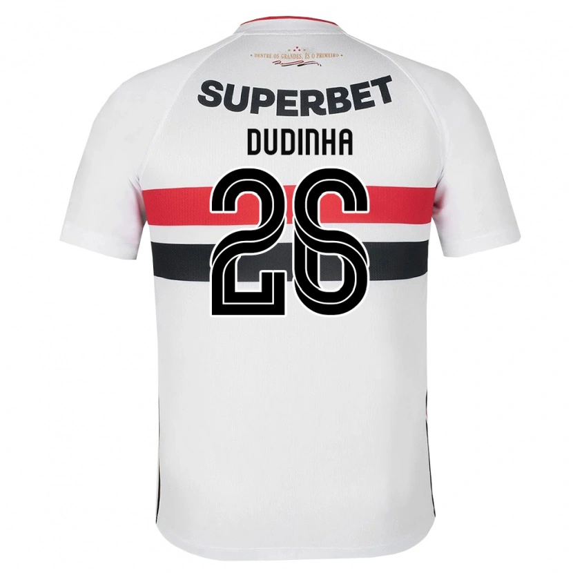 Danxen Kinderen Dudinha #26 Wit Rood Zwart Thuisshirt Thuistenue 2026/27 T-Shirt België