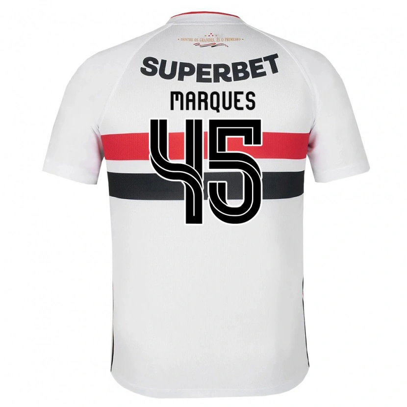 Danxen Kinderen Lucca Marques Alencar #45 Wit Rood Zwart Thuisshirt Thuistenue 2026/27 T-Shirt België