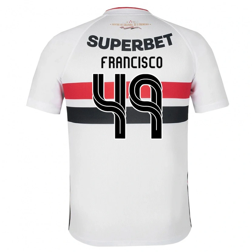 Danxen Kinderen Ryan Francisco #49 Wit Rood Zwart Thuisshirt Thuistenue 2026/27 T-Shirt België