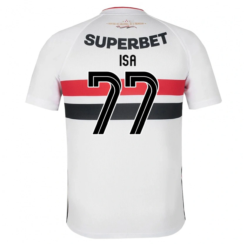 Danxen Kinderen Isa #77 Wit Rood Zwart Thuisshirt Thuistenue 2026/27 T-Shirt België