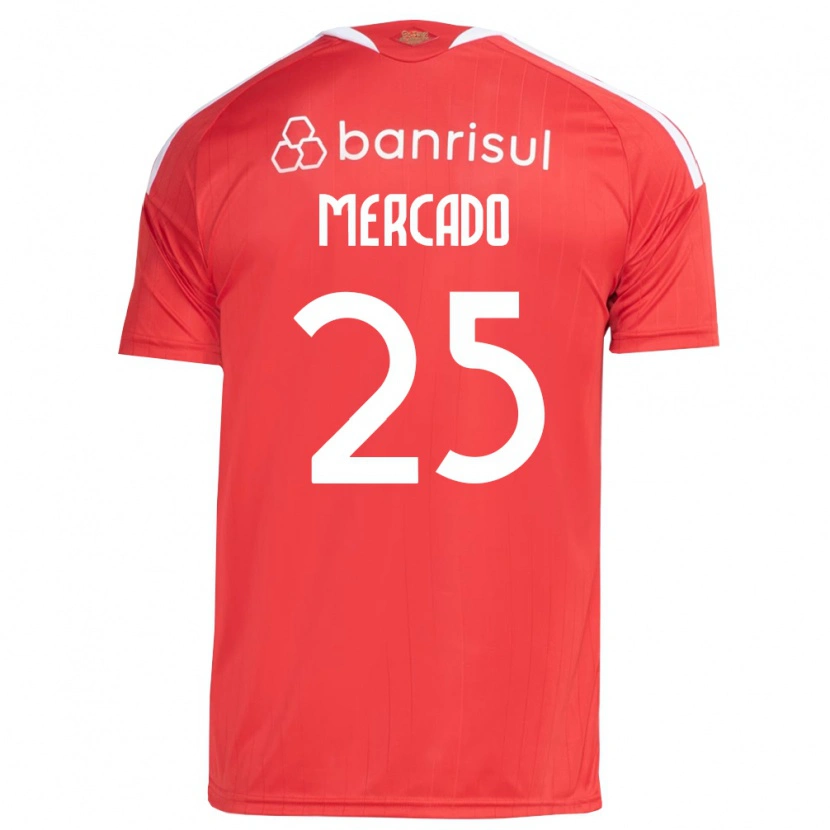 Danxen Kinderen Gabriel Mercado #25 Rood Wit Thuisshirt Thuistenue 2026/27 T-Shirt België