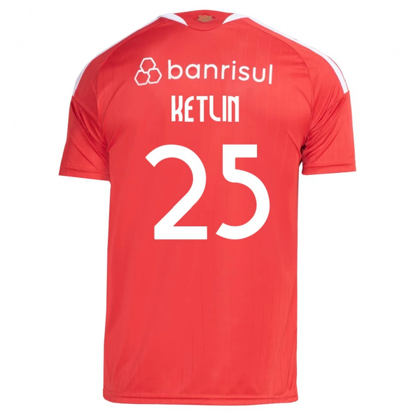 Danxen Kinderen Ketlin #25 Rood Wit Thuisshirt Thuistenue 2026/27 T-Shirt België